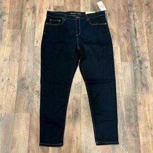 MICHAEL Michael Kors Mid-Rise IZZY SKINNY ANKLE dark wash Jeans size 14